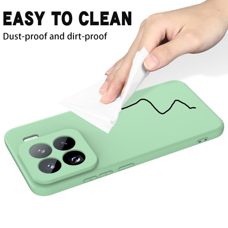 Hoesje Voor Xiaomi 15 Pro Sleutelkoord Van Vloeibare Siliconen