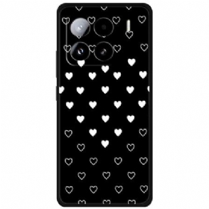 Hoesje Xiaomi 15 Pro Witte Harten Bescherming Hoesje