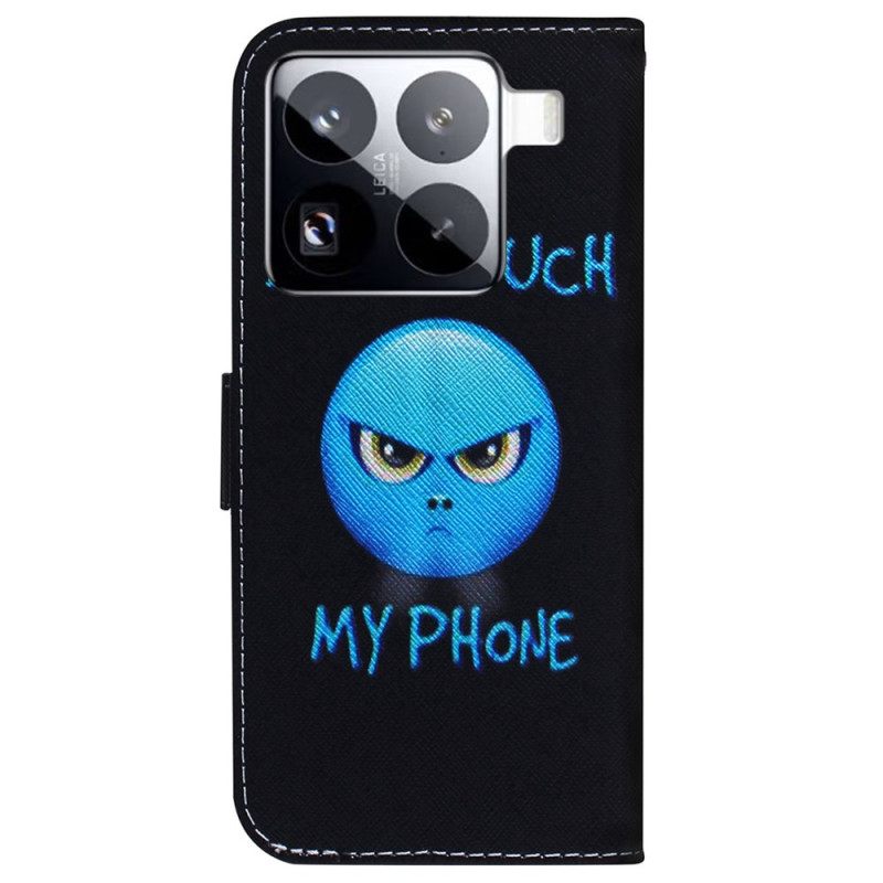 Leren Hoesje Voor Xiaomi 15 Pro Emoji-telefoon