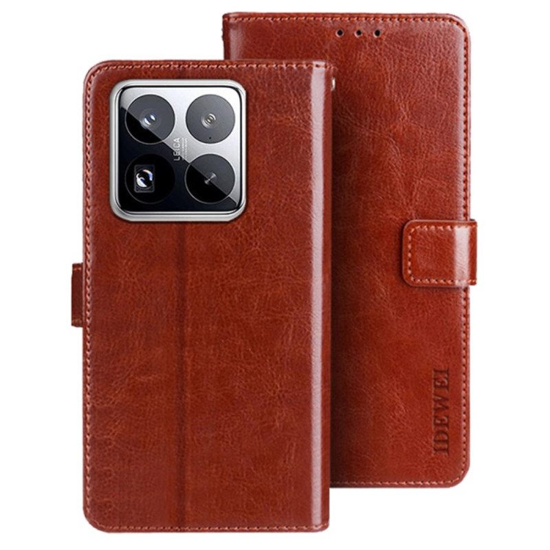 Leren Hoesje Voor Xiaomi 15 Pro Idewei Kunstleer