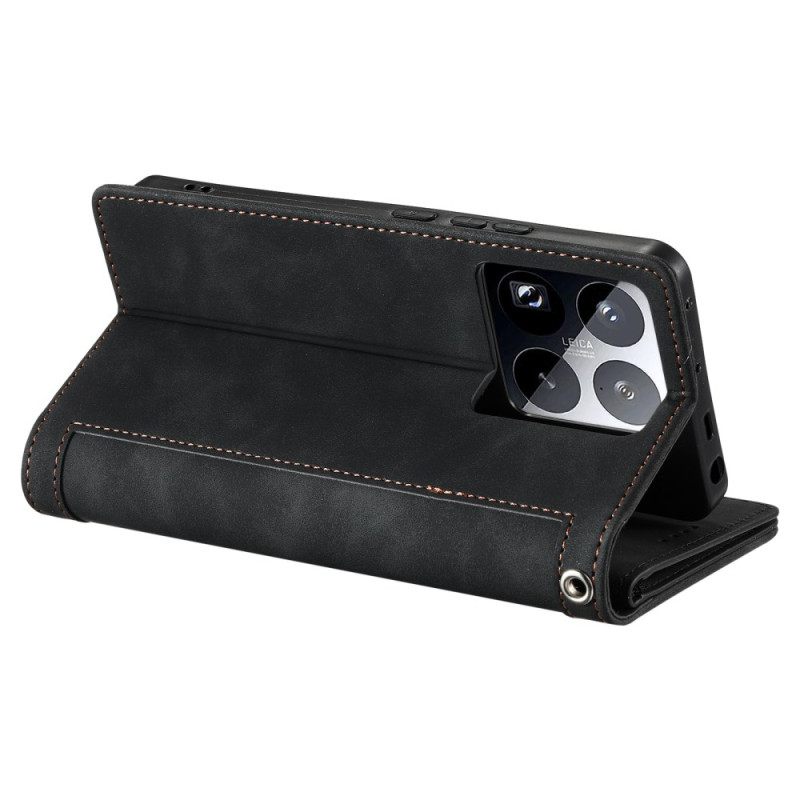 Leren Hoesje Voor Xiaomi 15 Pro Portemonnee Met 9 Kaartsleuven