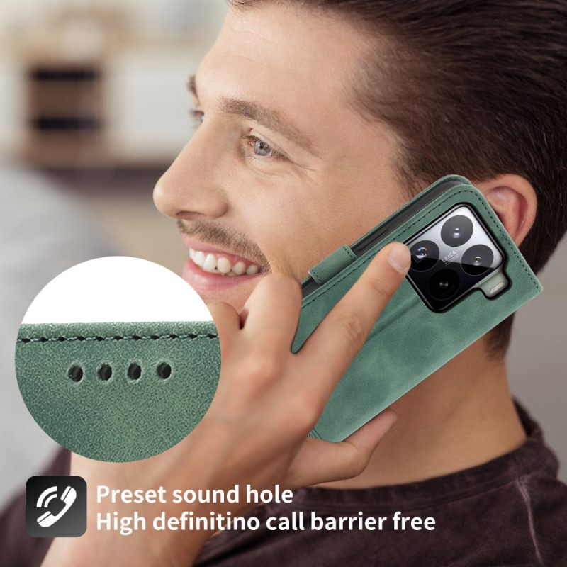 Leren Hoesje Xiaomi 15 Pro Dierfeng Bescherming Hoesje