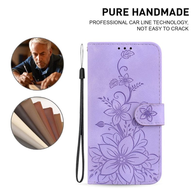 Leren Hoesje Xiaomi 15 Pro Fleur-de-lis Bescherming Hoesje