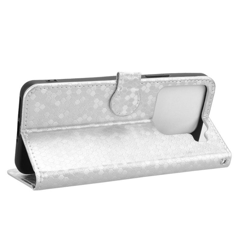 Leren Hoesje Xiaomi 15 Pro Glitterstippen Bescherming Hoesje