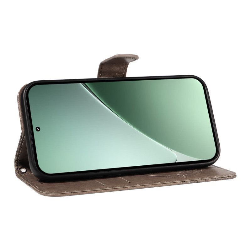 Leren Hoesje Xiaomi 15 Pro Vlinderdesign Bescherming Hoesje