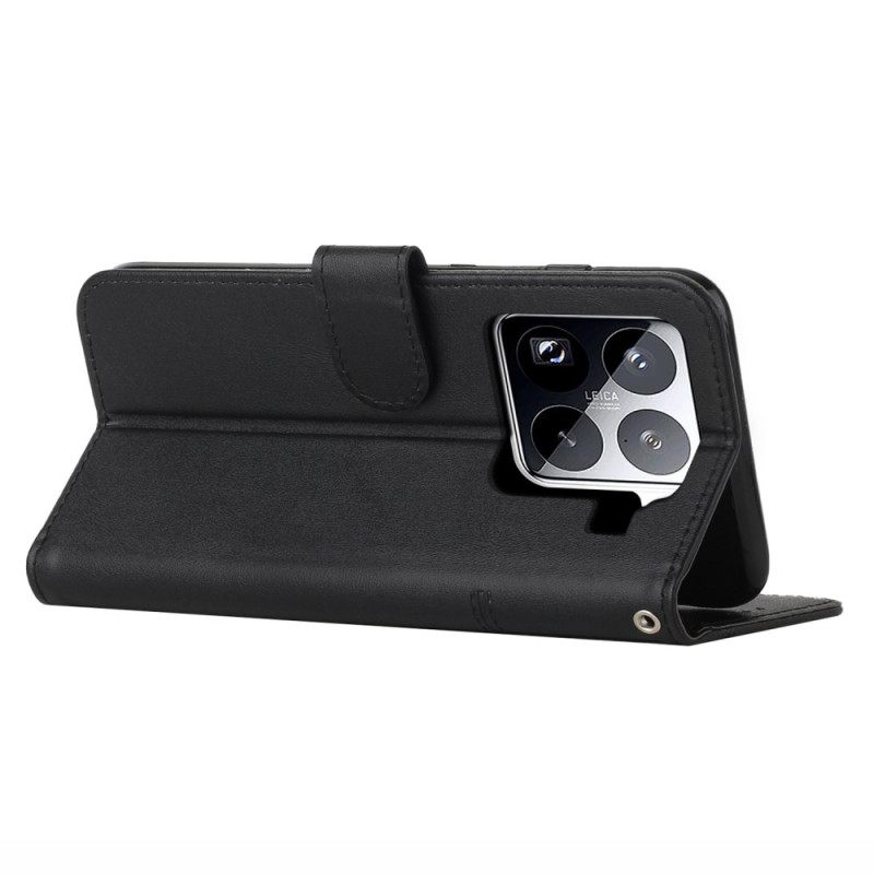 Leren Hoesje Xiaomi 15 Pro Zakelijk Bescherming Hoesje