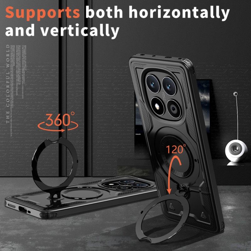 Cover Hoesje Poco X7 5g Telefoonhoesje Draaibare Houder En Magsafe-compatibel