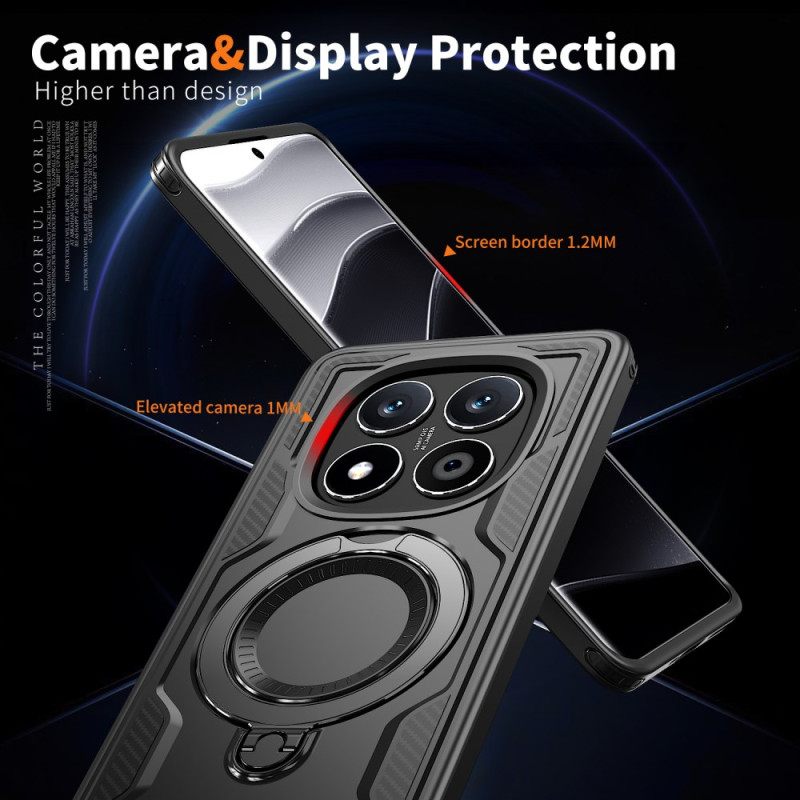 Cover Hoesje Poco X7 5g Telefoonhoesje Draaibare Houder En Magsafe-compatibel