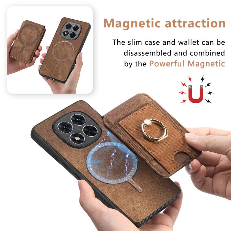 Cover Hoesje Poco X7 5g Telefoonhoesje Magnetische Kaarthouder Met Verticale Klep