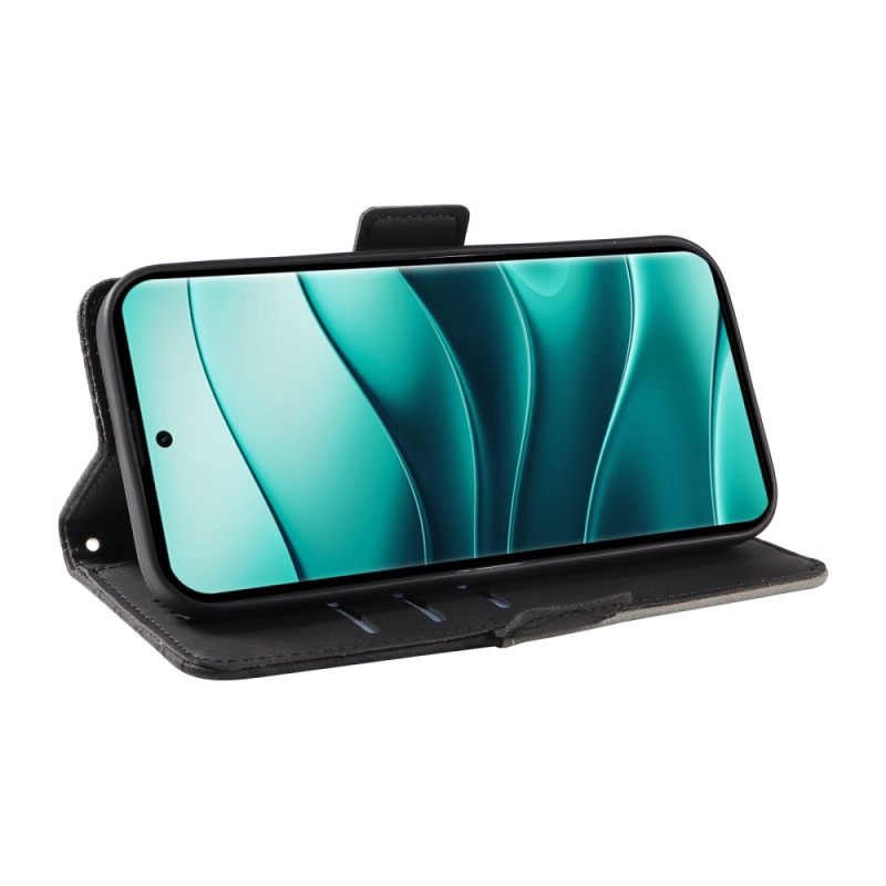 Flip Case Leren Poco X7 5g Diamanten