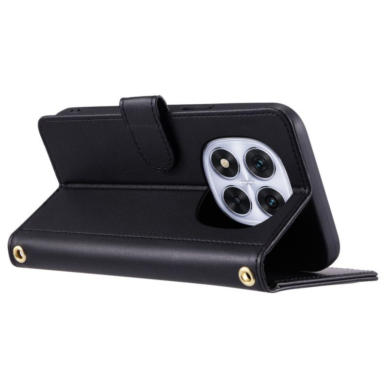 Folio-hoesje Poco X7 5g Gewatteerde Elegantie