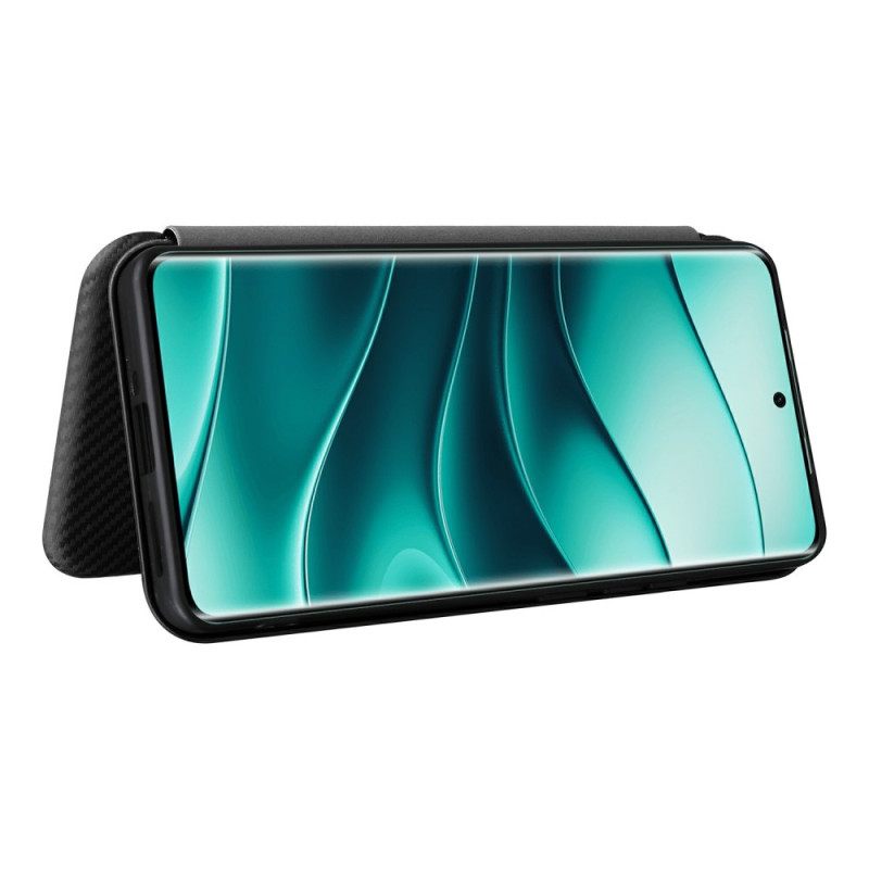 Folio-hoesje Poco X7 5g Koolstofvezel