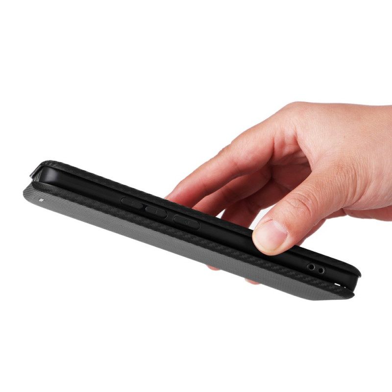 Folio-hoesje Poco X7 5g Koolstofvezel