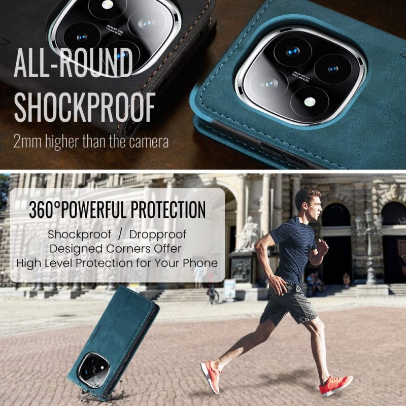 Folio-hoesje Voor Poco X7 5g Caseme Met Suède-effect