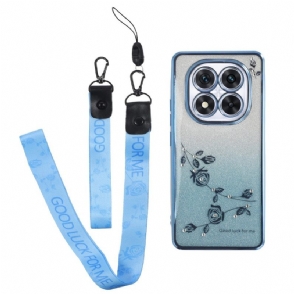 Hoesje Poco X7 5g Pailletten En Koord Kadem Bescherming Hoesje