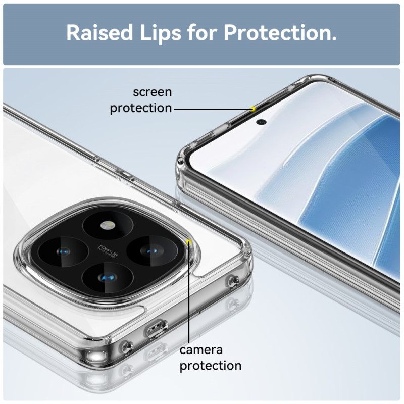 Hoesje Voor Poco X7 5g Transparante Schermbeschermer Met Volledig Dekkende Gehard Glazen Schermbeschermer