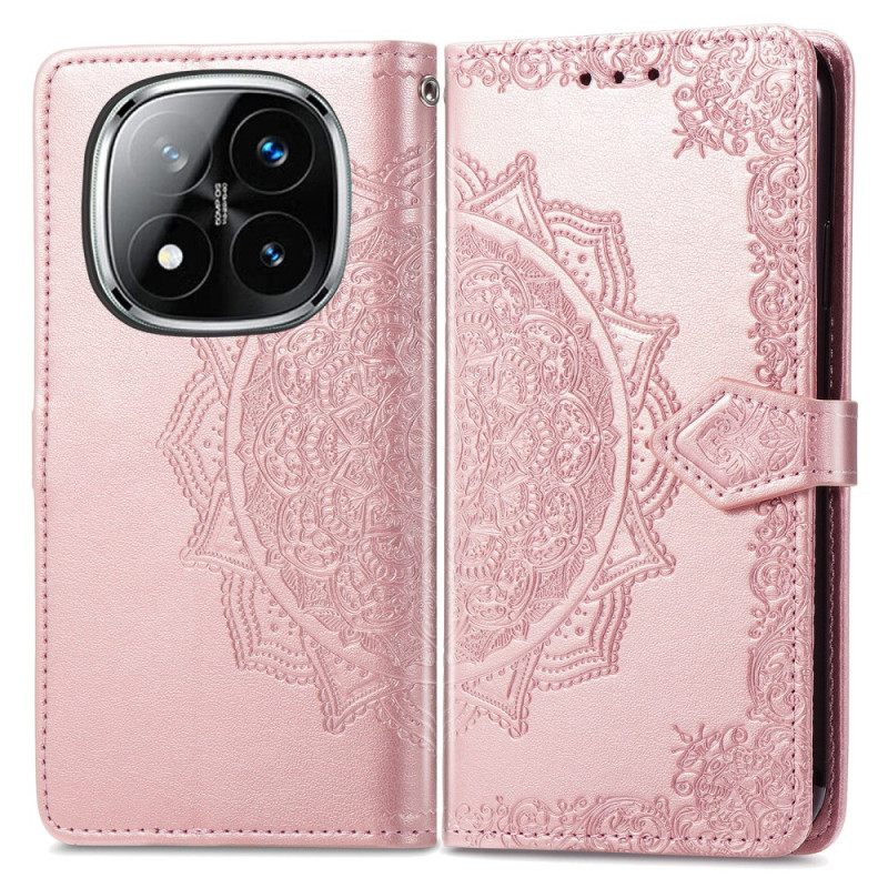 Leren Hoesje Poco X7 5g Barokke Mandala Bescherming Hoesje