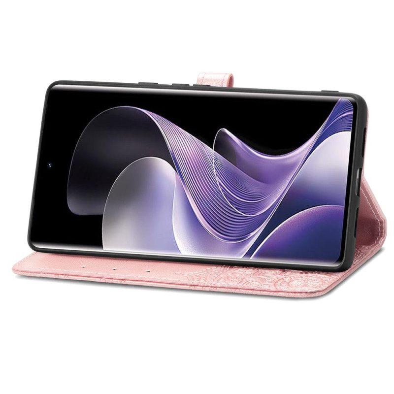 Leren Hoesje Poco X7 5g Barokke Mandala Bescherming Hoesje