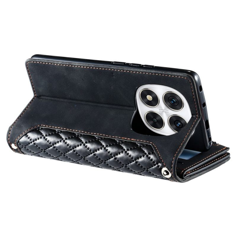 Leren Hoesje Poco X7 5g Gewatteerde Portemonnee