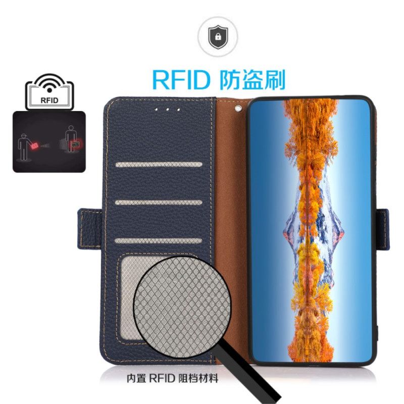 Leren Hoesje Poco X7 5g Kazneh Rfid-beschermend Leer