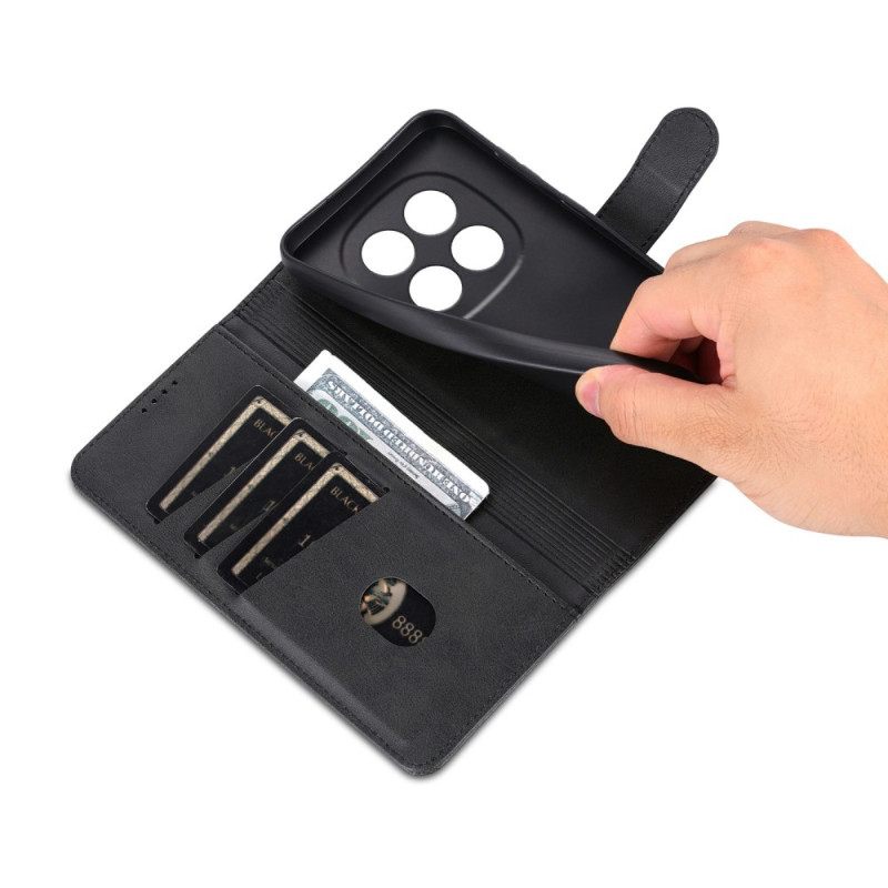 Leren Hoesje Poco X7 5g Suède-effect Azns