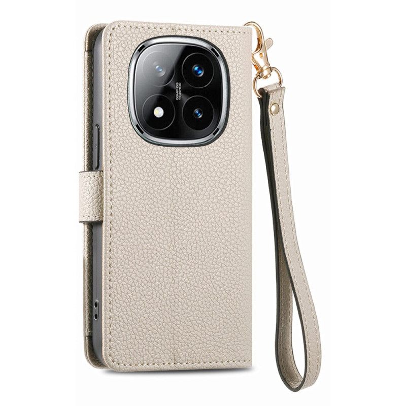 Leren Hoesje Voor Poco X7 5g Rfid-blokkerend Hartpatroon