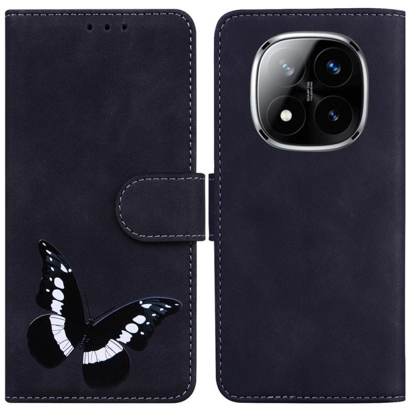 Leren Hoesje Voor Poco X7 5g Vlinder