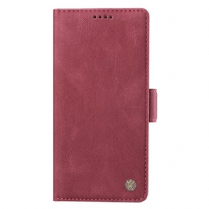 Leren Hoesje Voor Poco X7 5g Ykatu Suède-effect