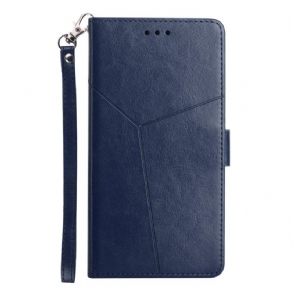 Folio-hoesje voor Motorola Edge 40 Pro Met Ketting Y Strappy-ontwerp