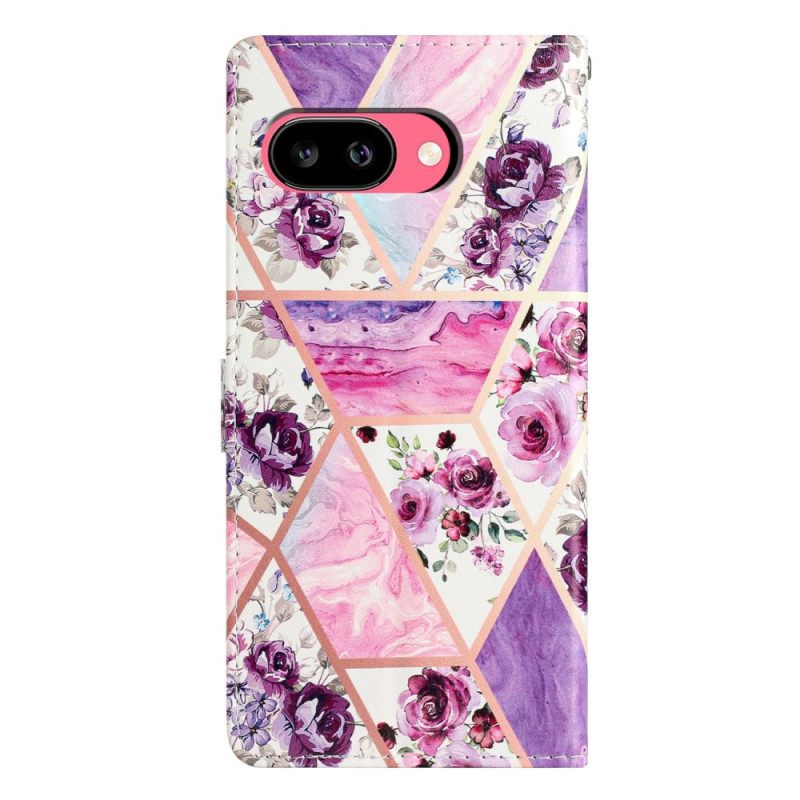 Bescherming Hoesje Google Pixel 10a Paarse Bloemen