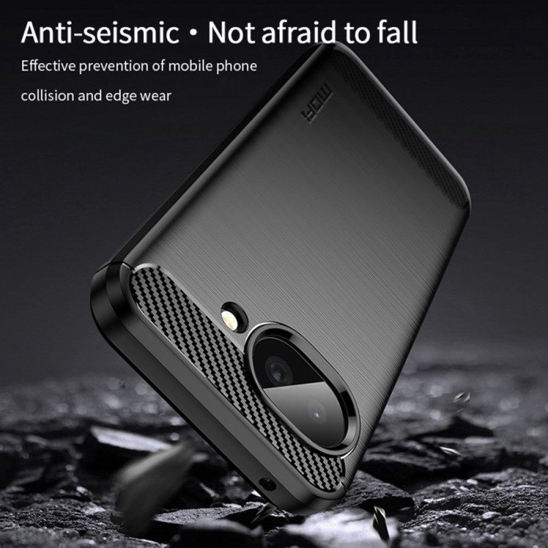 Case Hoesje Google Pixel 10a Telefoonhoesje Geborsteld Koolstofvezel