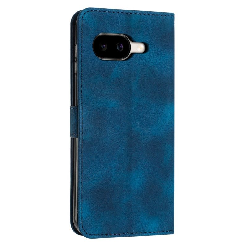 Flip Case Leren Google Pixel 10a Retro Bandje