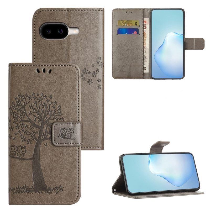 Flip Case Leren Google Pixel 10a Uil En Boom