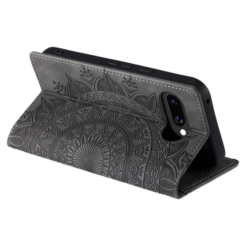 Folio-hoesje Google Pixel 10a Mandala Met Suède-effect Bescherming Hoesje