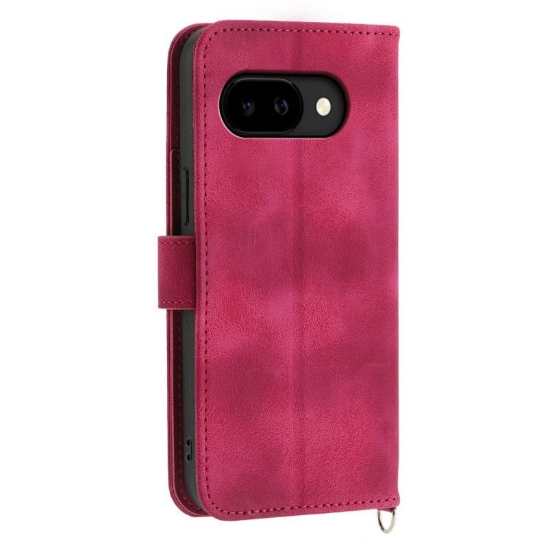 Folio-hoesje Google Pixel 10a Telefoonhoesje Mandala Suède-effect Met Schouderband