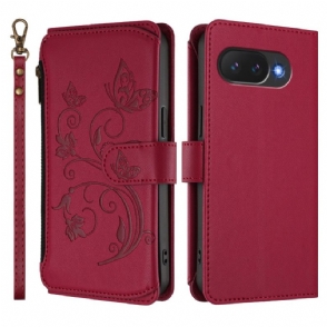 Folio-hoesje Google Pixel 10a Telefoonhoesje Portemonnee Met Bloemenprint