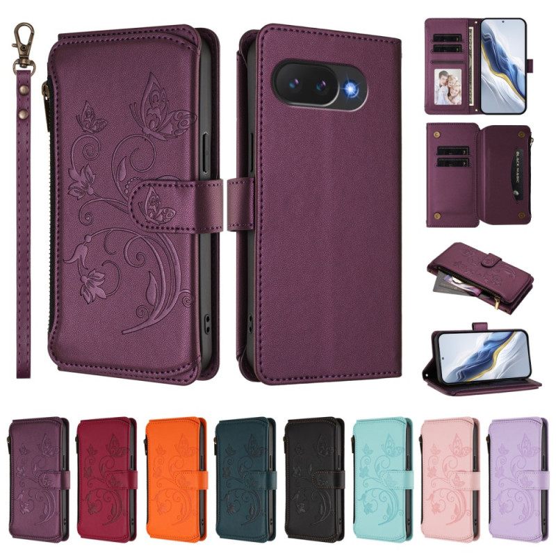 Folio-hoesje Google Pixel 10a Telefoonhoesje Portemonnee Met Bloemenprint