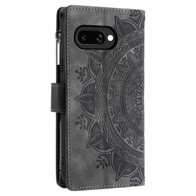 Folio-hoesje Google Pixel 10a Telefoonhoesje Portemonnee Met Mandala-suède-effect