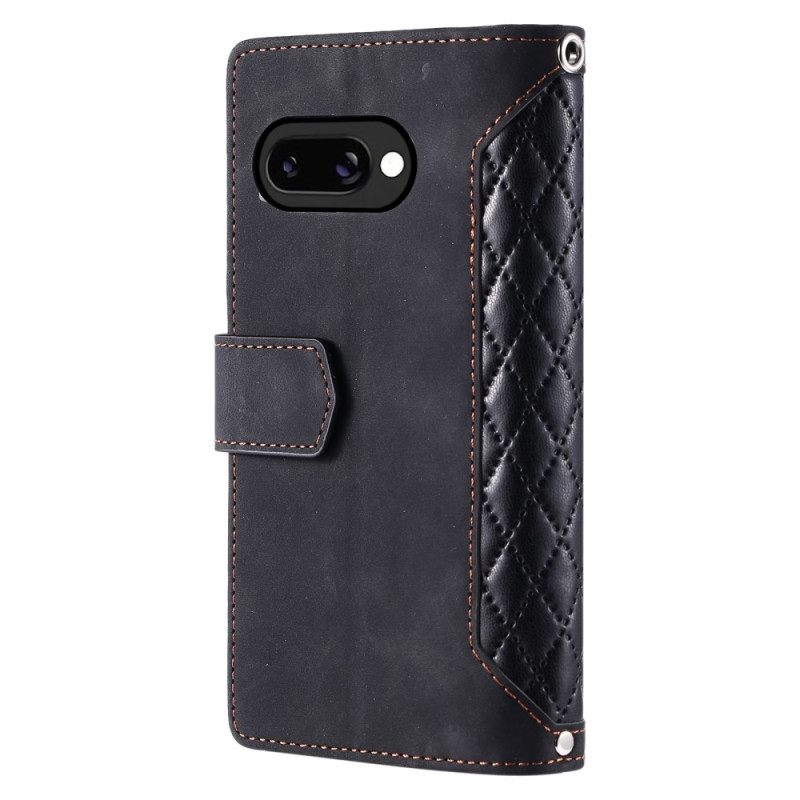 Folio-hoesje Google Pixel 10a Vintage Gewatteerd