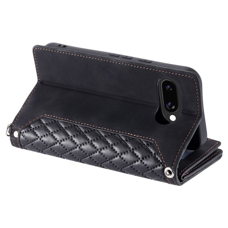 Folio-hoesje Google Pixel 10a Vintage Gewatteerd