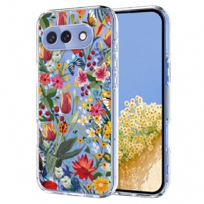 Hoesje Google Pixel 10a Vlinder- En Bloemenpatroon