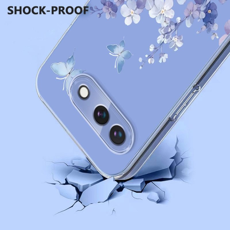 Hoesje Google Pixel 10a Vlinder- En Bloemenpatroon