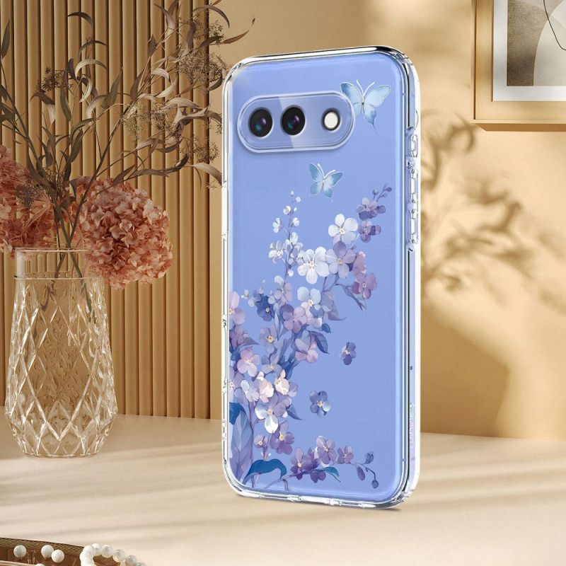 Hoesje Google Pixel 10a Vlinder- En Bloemenpatroon