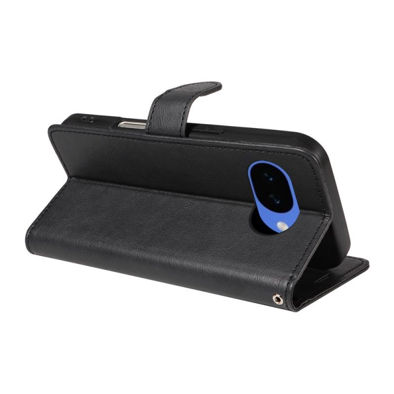 Leren Hoesje Google Pixel 10a Effen Leerlook