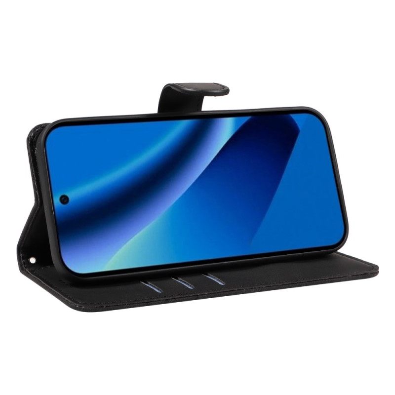 Leren Hoesje Google Pixel 10a Golvend Design Bescherming Hoesje