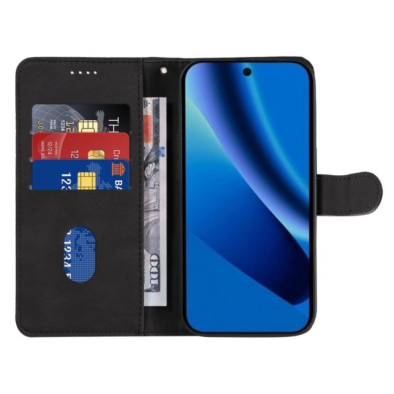 Leren Hoesje Google Pixel 10a Golvend Design Bescherming Hoesje