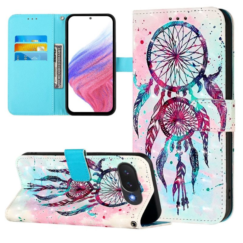 Leren Hoesje Google Pixel 10a Kleurrijke Dromenvanger Bescherming Hoesje