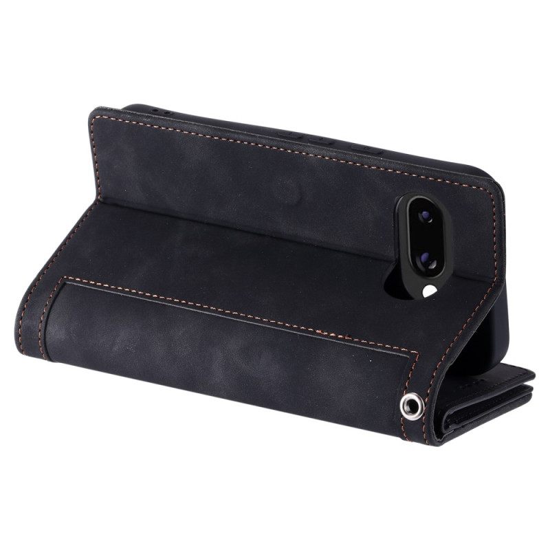 Leren Hoesje Google Pixel 10a Portemonnee Met 9 Kaartsleuven Bescherming Hoesje