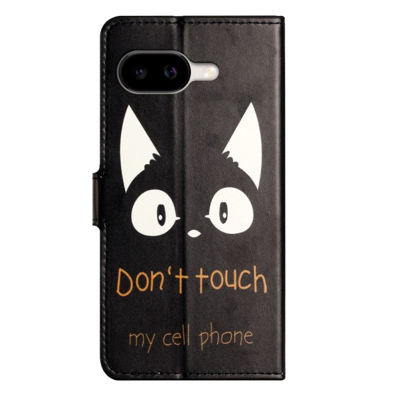 Leren Hoesje Google Pixel 10a Raak Mijn Mobiele Telefoon Bescherming Hoesje