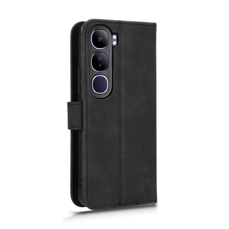 Leren Hoesje Vivo V40 Lite 5g Suède-effect Bescherming Hoesje